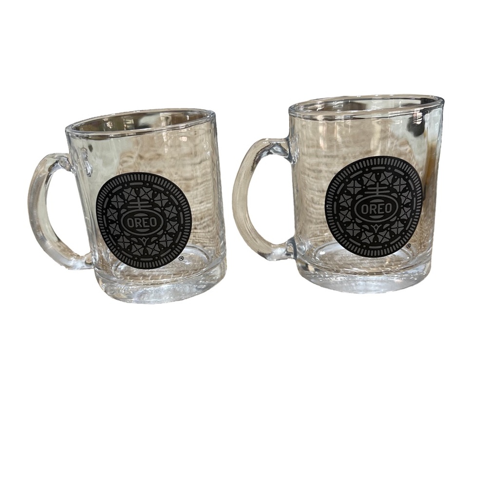 Oreo glass mugs (set of two)